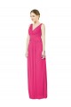V-Back Azalea Soft Chiffon V-Neck Long Sleeveless Bridesmaid Dress Toowoomba