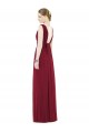 Soft Chiffon V-Neck Long Sleeveless Bridesmaid Gowns Toowoomba