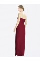 Sheath Soft Chiffon Sweetheart Long Sleeveless Bridesmaid Dress Toowoomba