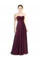 Chiffon Sweetheart Long Sleeveless Bridesmaid Dress Toowoomba