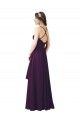 Sheath Chiffon Sweetheart Long Sleeveless Bridesmaid Dress Toowoomba