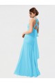 Black Chiffon Halter Neck Long Sleeveless Bridesmaid Dress / Evening Dress Toowoomba