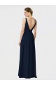 Chiffon V-Neck Long Sleeveless Bridesmaid Dresses / Formal Dresses Toowoomba