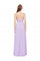 Lilac Soft Chiffon Sweetheart Long Sleeveless Evening Dress / Bridesmaid Dress Toowoomba