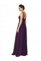 Soft Chiffon Spaghetti Straps Sweep Train Sleeveless Bridesmaid Dress Toowoomba