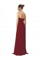Burgundy Soft Chiffon Sweetheart Long Sleeveless Bridesmaid Dresses Toowoomba