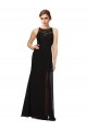 Soft Chiffon & Lace High Neck Long Sleeveless Bridesmaid Dress Toowoomba