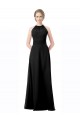Black Chiffon Halter Neck Long Sleeveless Formal Dress / Bridesmaid Dress Toowoomba