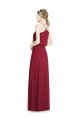 Soft Chiffon V-Neck Long Sleeveless Evening Gowns / Bridesmaid Dress Toowoomba