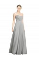 Low Back Soft Chiffon Sweetheart Long Sleeveless Bridesmaid Dresses Toowoomba