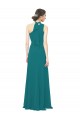 Hunter Soft Chiffon One Shoulder Long Sleeveless Bridesmaid Dress Toowoomba