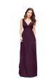 Chiffon V-Neck Long Sleeveless Evening Gowns / Bridesmaid Dresses Toowoomba