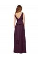 Chiffon V-Neck Long Sleeveless Evening Gowns / Bridesmaid Dresses Toowoomba