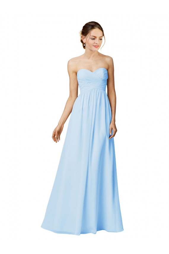 Grape Chiffon Sweetheart Long Sleeveless Bridesmaid Dress / Evening Dress Toowoomba
