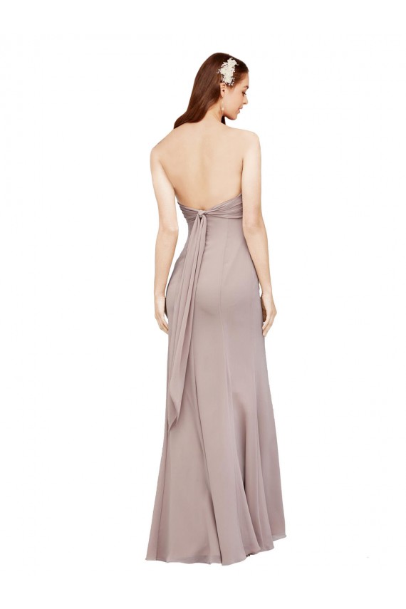 Black Soft Chiffon Off the Shoulder Long Sleeveless Prom Dress / Bridesmaid Dress Toowoomba