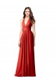 Open Back Soft Chiffon Halter Neck Long Sleeveless Bridesmaid Dress / Formal Dress Toowoomba