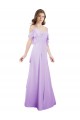 Soft Chiffon Off the Shoulder Long Cold Shoulder Formal Dress / Bridesmaid Dress Toowoomba