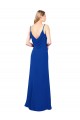 Low Back Soft Chiffon Sweetheart Long Sleeveless Evening Dress / Bridesmaid Dress Toowoomba
