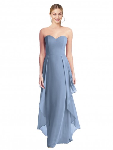 Chiffon Sweetheart Long Sleeveless Formal Dress / Bridesmaid Dress Toowoomba