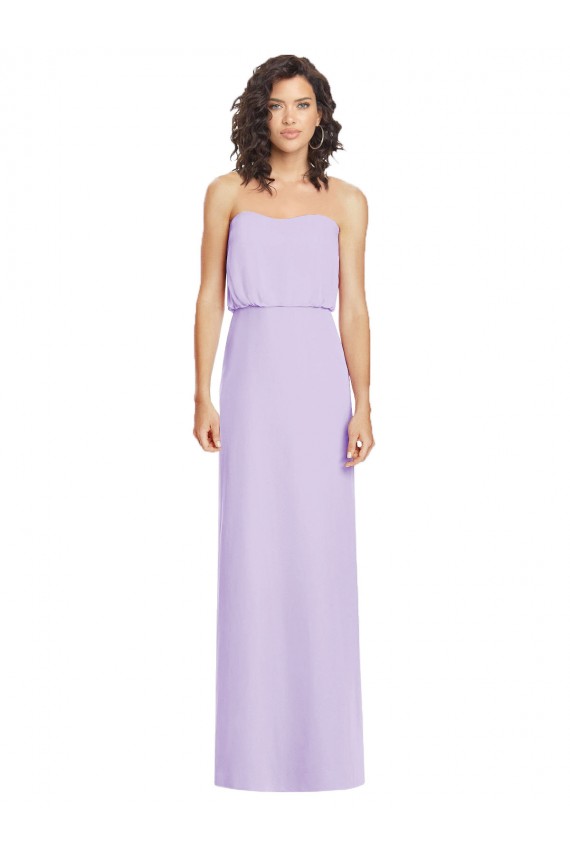 Low Back Soft Chiffon Sweetheart Long Sleeveless Formal Dress / Bridesmaid Dress Toowoomba