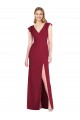 Tie Back Soft Chiffon V-Neck Long Ruffle Sleeves Bridesmaid Dress Toowoomba