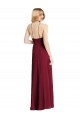 Dark Green Soft Chiffon Spaghetti Straps Long Sleeveless Semi Formal Evening Dress / Bridesmaid Dress Toowoomba