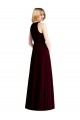 Light Sky Blue Soft Chiffon Halter Neck Long Sleeveless Semi Formal Evening Dress / Bridesmaid Dress Toowoomba