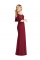 Soft Chiffon Halter Neck Long Cold Shoulder Semi Formal Evening Dress / Bridesmaid Dress Toowoomba