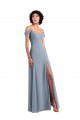Chiffon Off the Shoulder Long Sleeveless Formal Dress / Bridesmaid Dress Toowoomba