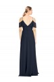 V-Back Lxue Chiffon Off the Shoulder Long Sleeveless Bridesmaid Dress Toowoomba