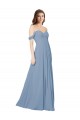 Low Back A-Line Chiffon Sweetheart Long Sleeveless Wedding Party Dress Toowoomba