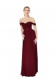 Mermaid Soft Chiffon Off the Shoulder Long Sleeveless Formal Dress / Bridesmaid Dress Toowoomba