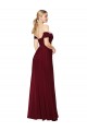 Mermaid Soft Chiffon Off the Shoulder Long Sleeveless Formal Dress / Bridesmaid Dress Toowoomba