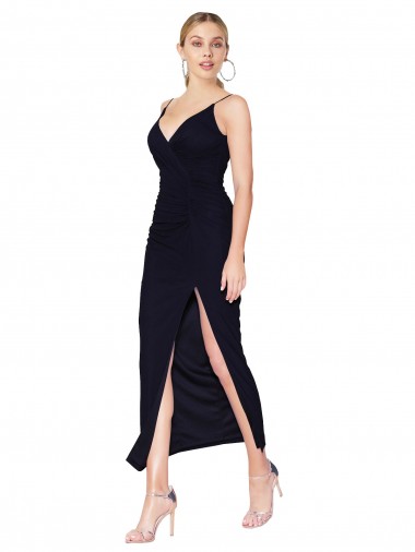 V-Back Soft Chiffon V-Neck Knee Length Sleeveless Formal Evening Gown / Prom Dress / Bridesmaid Dress Toowoomba