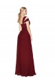 Burgundy Soft Chiffon Sweetheart Long Sleeveless Formal Evening Gown / Prom Dress / Bridesmaid Dress Toowoomba