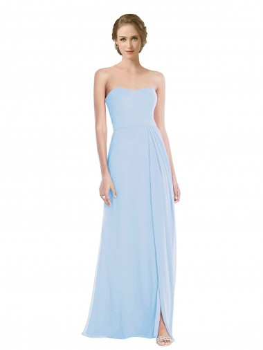 A-Line Soft Chiffon Sweetheart Long Sleeveless Formal Dress / Bridesmaid Dress Toowoomba