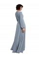 Soft Chiffon V-Neck Long Long Sleeves Bridesmaid Dress / Formal Dress Toowoomba