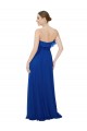 Royal Blue Soft Chiffon Sweetheart Long Sleeveless Bridesmaid Dress Toowoomba