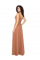 V-Back Sage Chiffon V-Neck Long Sleeveless Bridesmaid Dress / Evening Dress Toowoomba
