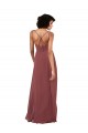 Open Back Soft Chiffon V-Neck Long Sleeveless Formal Evening Gown / Bridesmaid Dress Toowoomba