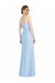 Low Back Soft Chiffon Strapless Long Sleeveless Black Tie Evening Gown / Bridesmaid Dress Toowoomba