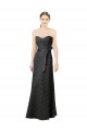 Slate Grey Lace Sweetheart Long Sleeveless Bridesmaid Dress Toowoomba