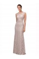 Lace Illusion Neck Long Sleeveless Prom Dress / Bridesmaid Dress Toowoomba
