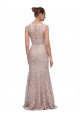 Lace Illusion Neck Long Sleeveless Prom Dress / Bridesmaid Dress Toowoomba