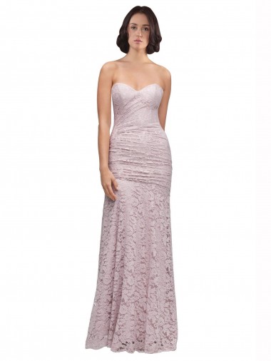 Lace Sweetheart Long Sleeveless Prom Dress / Bridesmaid Dress Toowoomba