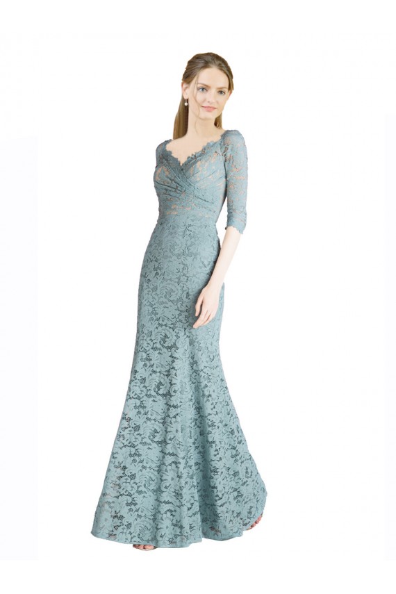 Lace Sweetheart Long Half Sleeves Prom Dress / Bridesmaid Dress Toowoomba