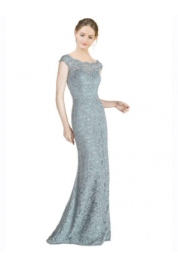 Lace Off the Shoulder Long Cap Sleeves Prom Dress / Bridesmaid Dress Toowoomba