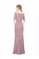Lace Off the Shoulder Short Sleeves Long Prom Dress / Bridesmaid Dress Toowoomba