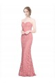 Lace Sweetheart Long Sleeveless Formal Dress / Bridesmaid Dress Toowoomba