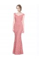 Salmon Lace Sweetheart Long Sleeveless Prom Dress / Bridesmaid Dress Toowoomba